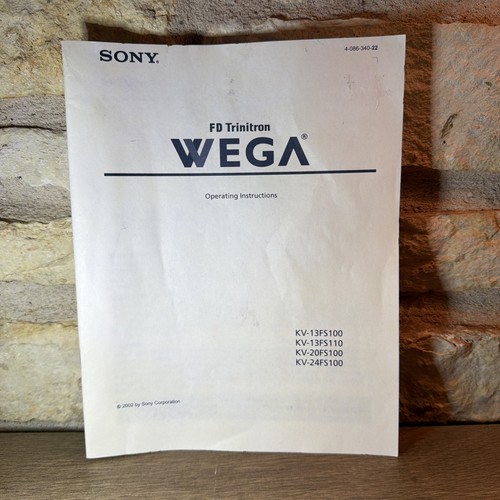 Instruction manual sony - instruction,