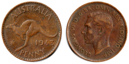 Australia penny 1943 - 1,