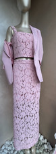 Completo in pizzo rosa EMME
