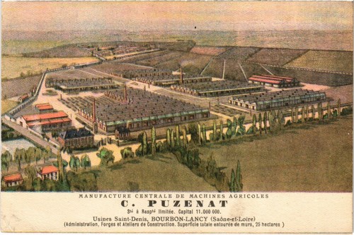 Cpa puzenat bourbon lancy - c., bourbon-lancy