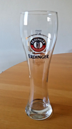 Bicchiere birra erdinger - bicchiere,