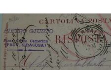 1892 SANTA  CROCE  CAMERINA ( SR )" PIETRO  GIUSTO " NEGOZIANTE  ORDINA  MARSALA
