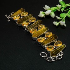 Bracciale gioielli etnici fatti a mano con pietre preziose in argento...