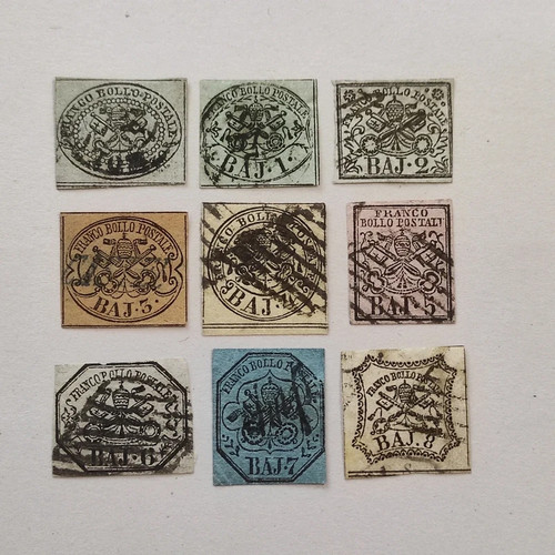 Francobolli antichi serie - 9,