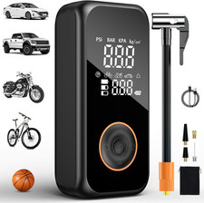 Compressore Aria Portatile, 6000Mah Mini Compressore Portatile, 5 Modalità Pompa