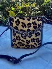 Borsa secchiello Bucket Bag pelle cavallino leopardata Antonello Serio