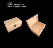 4 bauletti portagioie legno