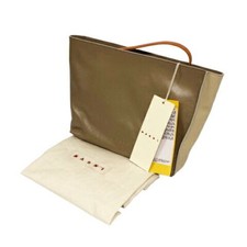 Borsa pochette MARNI bicolore pelle bovina UNI marrone beige PHMO0030U0 con marsupio F/S