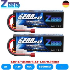 2x Zeee 7,4V 2S batteria LiPo