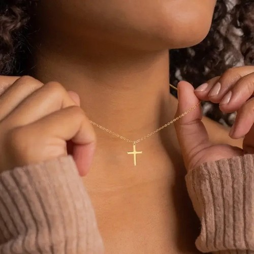 Collana donna piccola croce
