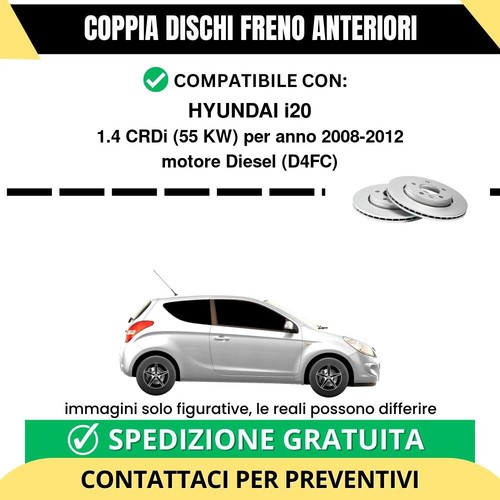 Coppia dischi freno anteriori - dischi,