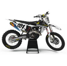 Kit Grafica MX Personalizzata Husqvarna TC FC 125 250 350 450 Corp Blu 2021 TUTTI GLI ANNI