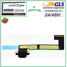 CONNETTORE RICARICA APPLE IPAD MINI 2 3 DOCK CARICA FLAT FLEX JACK USB NERO