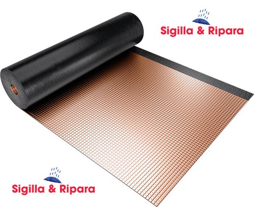 Guaina bituminosa rifinita con - rifinita,