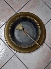 Antico braciere in rame ed ottone più paletta