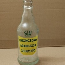 NERI LIMONCEDRO ARANCIOSA CHINOTTO 1957 bottiglia collezione Vetro anni 50 Rara