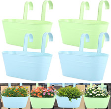 4 Pezzi Fioriere in Ferro da