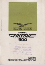 MOTO GUZZI - Nuovo Falcone 500 Versione militare -  Manuale uso e manutenzione