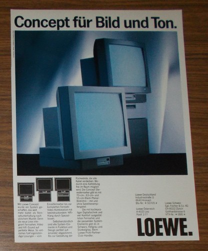 Rara pubblicità vintage loewe - pubblicità,