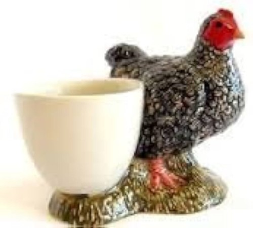 Quail ceramics egg - quail,
