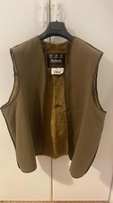 Interno Barbour A297 fodera in pile marrone misura 46 / 117 cm 