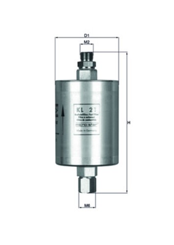 Filtro carburante knecht 21 - knecht,