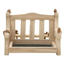 Mangiatoia per Uccelli In Legno per Esterni, Mangiatoia Automatica per Sedi3645