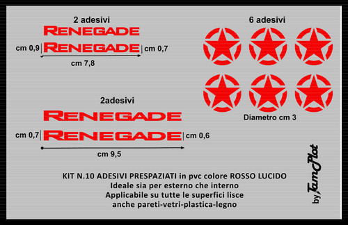 Adesivo jeep renegade stella - jeep,