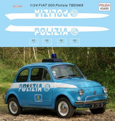 Decals per fiat 500 - 1/24,