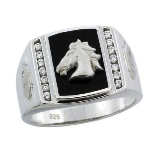 Argento sterling uomo onice - uomo,