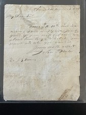 1846 Senatore John P Hale NH lettera completa firmata