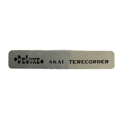 Deluxe akai terecorder logo - akai,