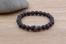 Bracciale di perle corona nera