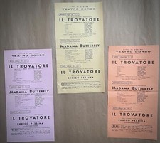 Teatro Corso-Citta' di Mestre- Lotto di 3 Locandine pubblicitarie- 1964-