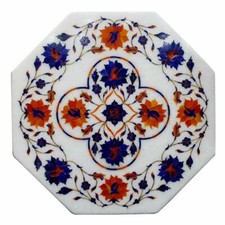 12 " Marmo Bianco Angolo Table