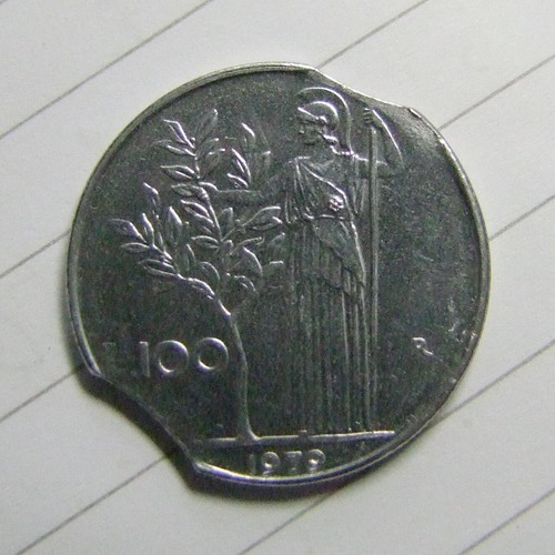 100 lire 1979 - grave, difetto