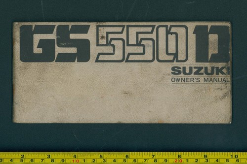 Suzuki gs550d manuale - gs550d-b, d'uso