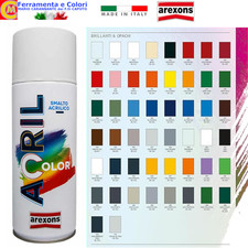 Bomboletta Spray Smalto Vernice Metallo Legno Ferro Vetro Plastica Carta Muro 6P