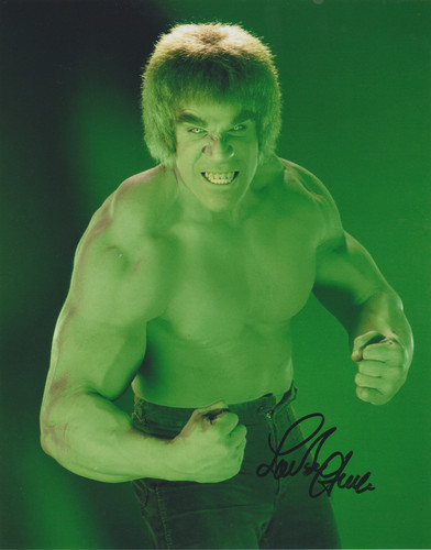 Lou ferrigno foto firmata 8x10 - foto,