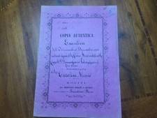 PIOMBINO DESE - 1888 - ATTO NOTARILE - NOTAIO MUNEGHINA