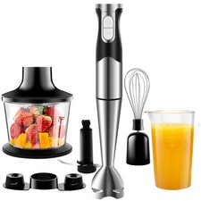 NWOUIIAY Frullatore a Immersione 1200W 6 in 1 Frullatore Tritatutto