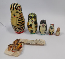 Bambola nido 5 pezzi gatto e