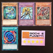 LOTTO DARKBRIGHT EROE ELEMENTALE in italiano YUGIOH rarità MISTE yu-gi-oh!
