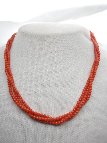 Collana torchon corallo - in,