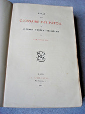 Rare glossaire des patois du