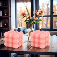 2 Pezzi Candele a Bolle Fatte