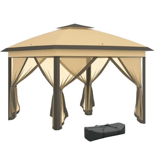 Outsunny gazebo pieghevole - gazebo, con
