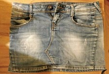Minigonna Jeans chiaro ZARA WOMAN taglia 36 usato