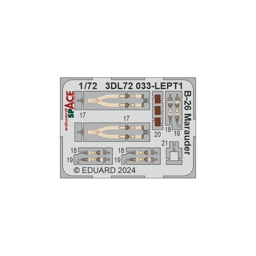 Eduard 3dl72033 space 26 - eduard, b-26