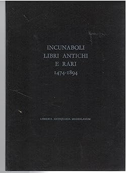 Incunaboli libri antichi e - libri,